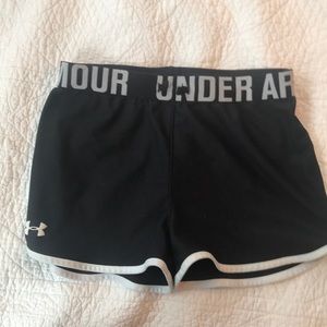 Girls UA athletic shorts